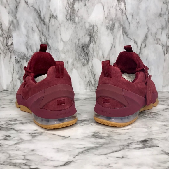 NEW Nike Lebron 13 Xlll Low Premium Red Team Suede - Picture 4 of 8